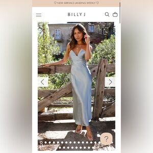 Billy J Valerie maxi dress- blue